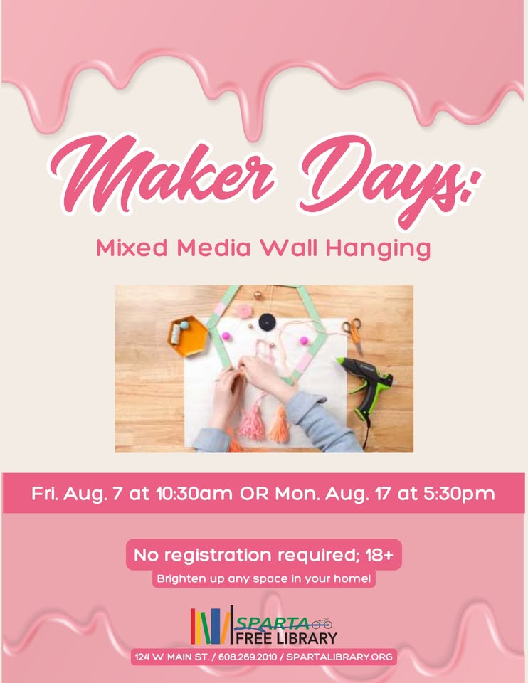 wall hanging event flier
