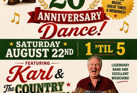 Karl and the Country Dutchmen dance event flier
