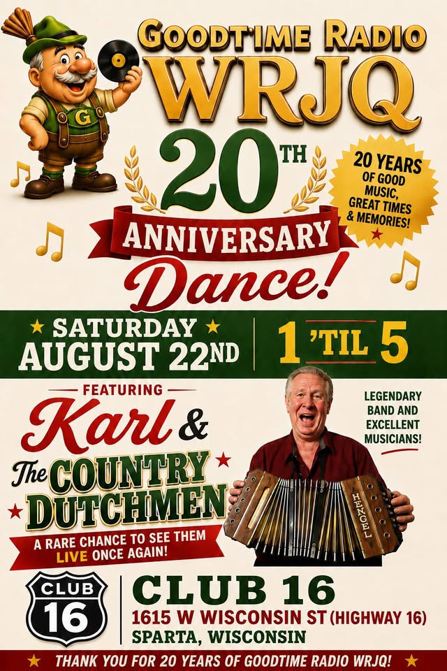 Karl and the Country Dutchmen dance event flier