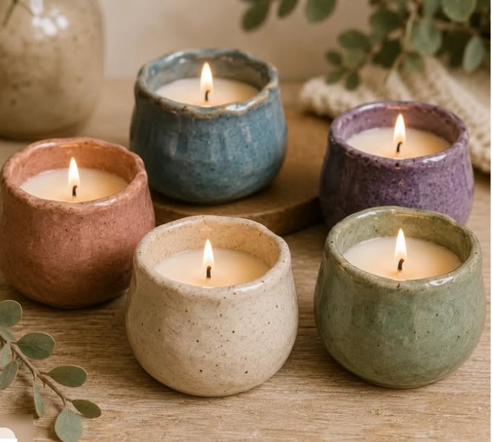 Candle Cups Pottery Class