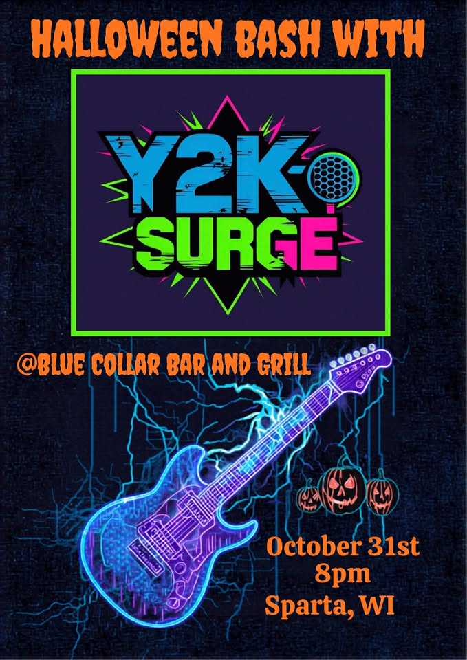 Y2K Surge Halloween Bash event flier