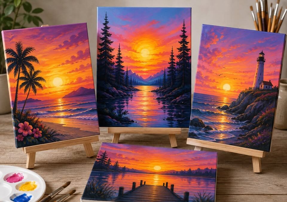 Sunset Canvas Painting Class