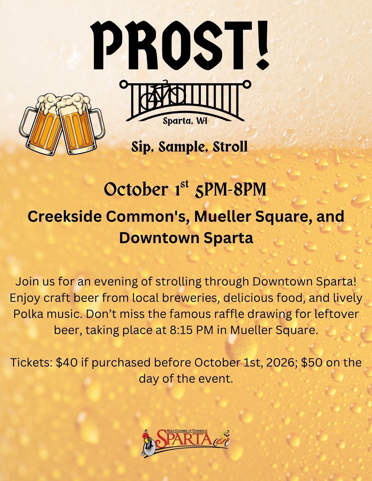 Sparta Prost event flier