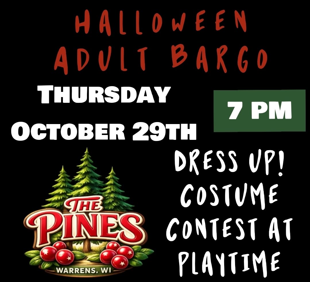 Halloween adult bargo event flier