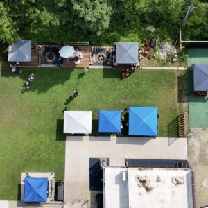 An arial image of the spart art market