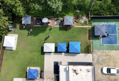 An arial image of the spart art market