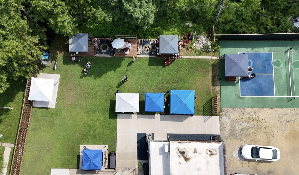 An arial image of the spart art market