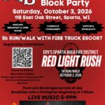 5th annual block party event flier
