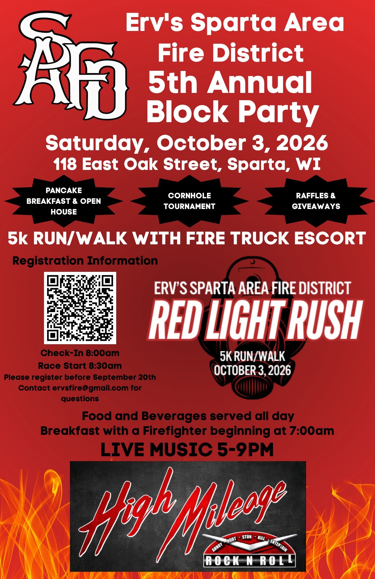 5th annual block party event flier
