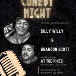 Comedy night event flier