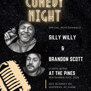 Comedy night event flier