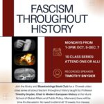 fascism through history event flier