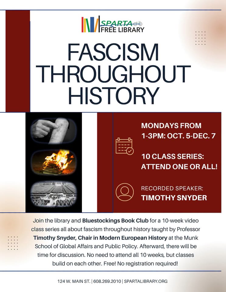 fascism through history event flier