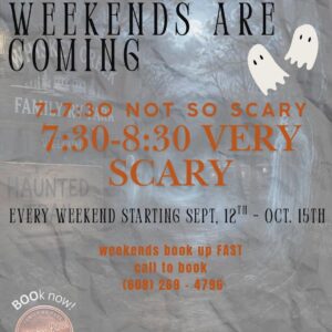 Haunted trail event flier