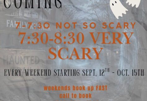 Haunted trail event flier