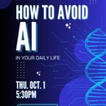 How to Avoid AI in your Daily Life event flier