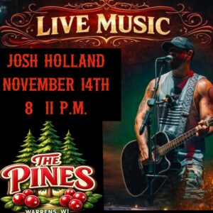 Josh holland live music event flier