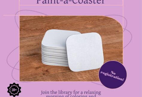 paint-a-coaster event flier