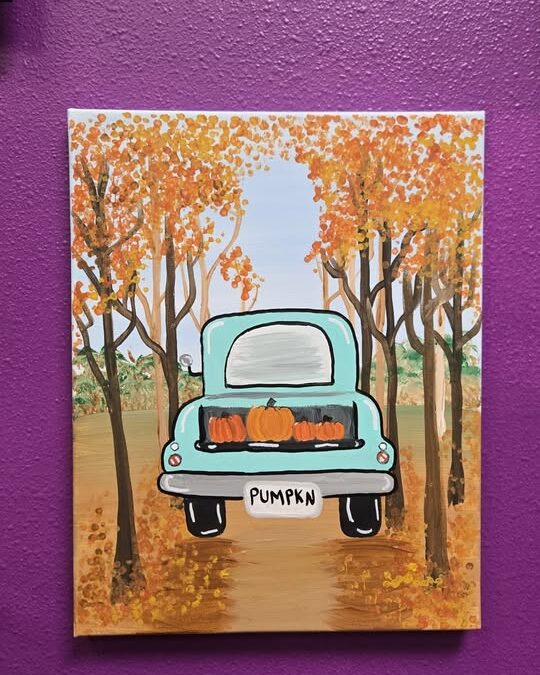 Autumn Vintage Truck Painting Class