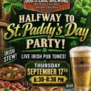1/2 way to St. Paddy's Day event flier