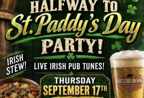 1/2 way to St. Paddy's Day event flier