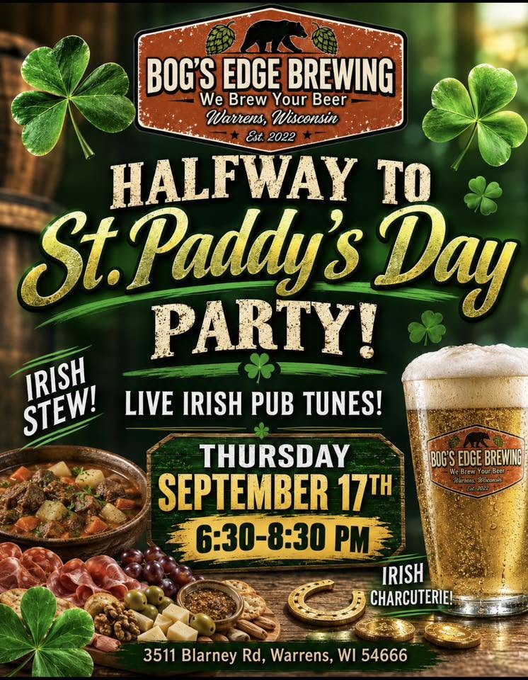 1/2 way to St. Paddy's Day event flier