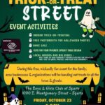 trick or treat street event flier