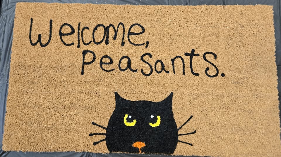 Welcome Peasants Doormat Painting Class