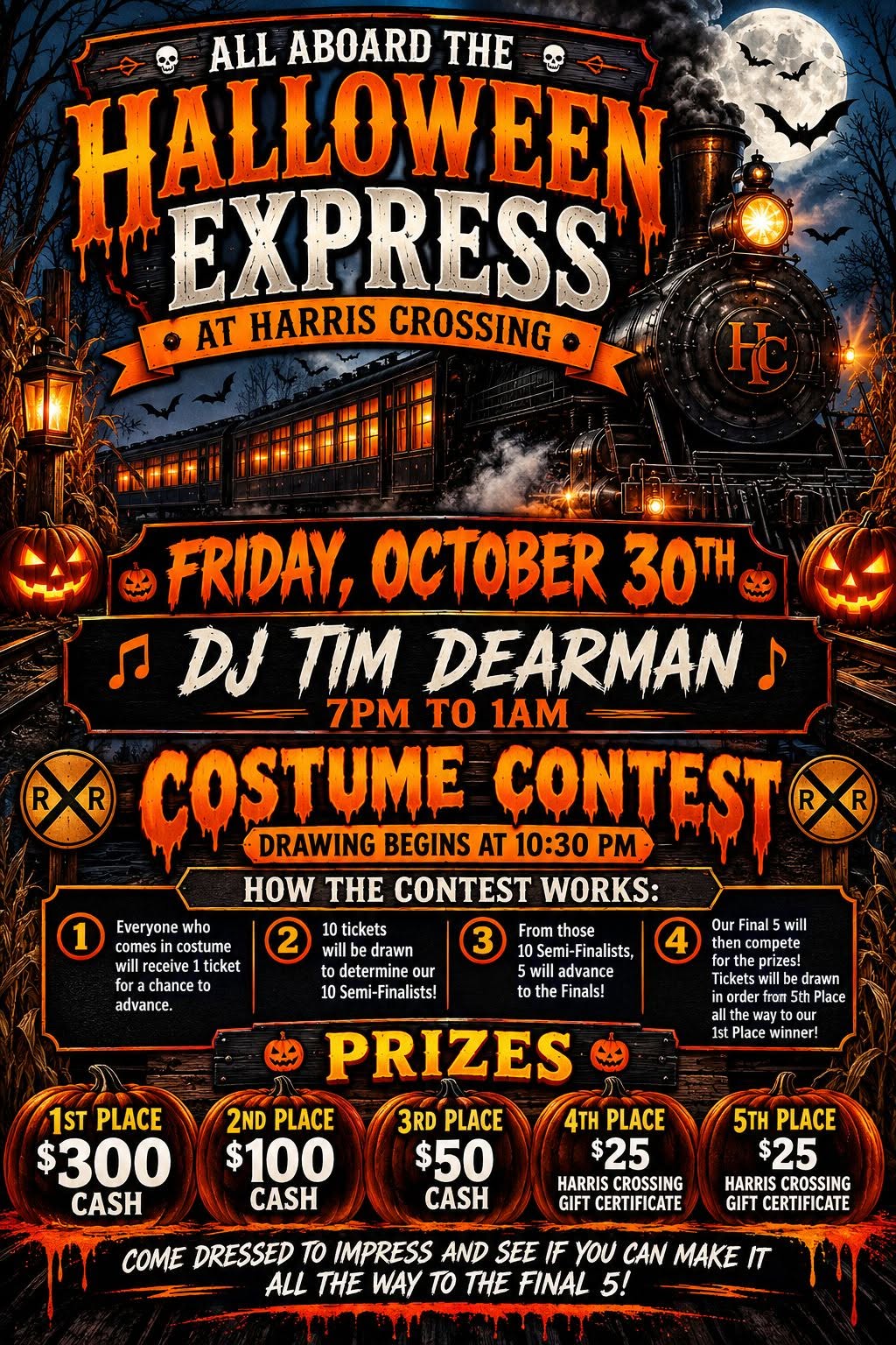 Halloween Express event flier