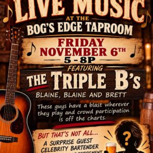 Live music event flier